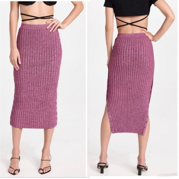 Jonathan Simkhai Dresses & Skirts - Jonathan Simkhai Ashton Marled Midi Skirt